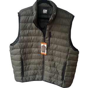 32 Degrees Men's Olive Puffer Vest